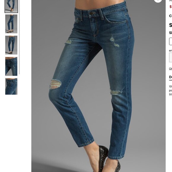 Joe's Jeans Straight Ankle Jeans in Judith Wash sz 26 Medium Blue - Picture 10 of 10